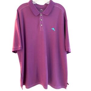 Tommy Bahama magenta big man Emfielder polo Supima Cotton Poly blend XXL